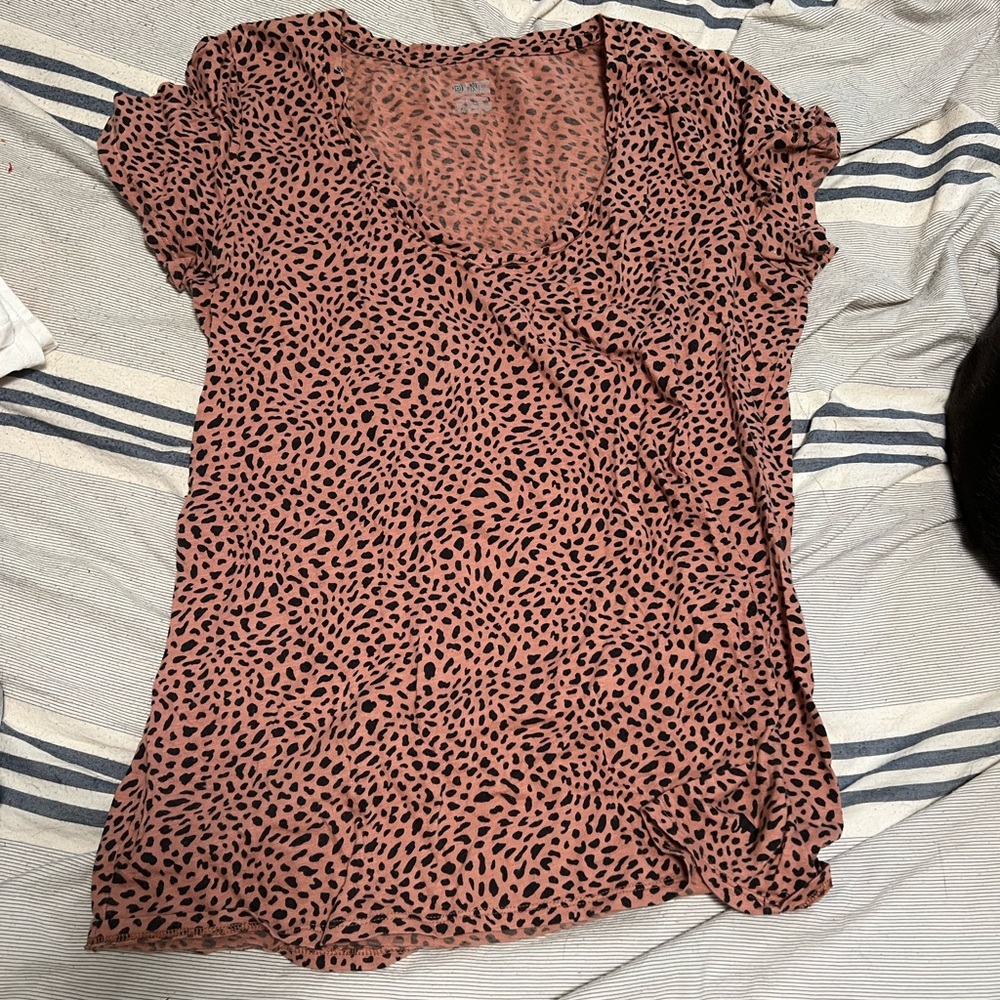 Cheetah pink shirt